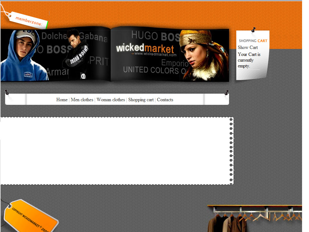 Онлайн магазин одежды.