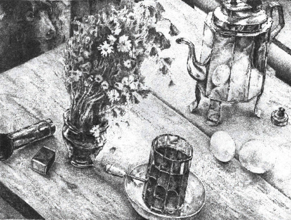 срисовка с живописи Петрова-Водкина