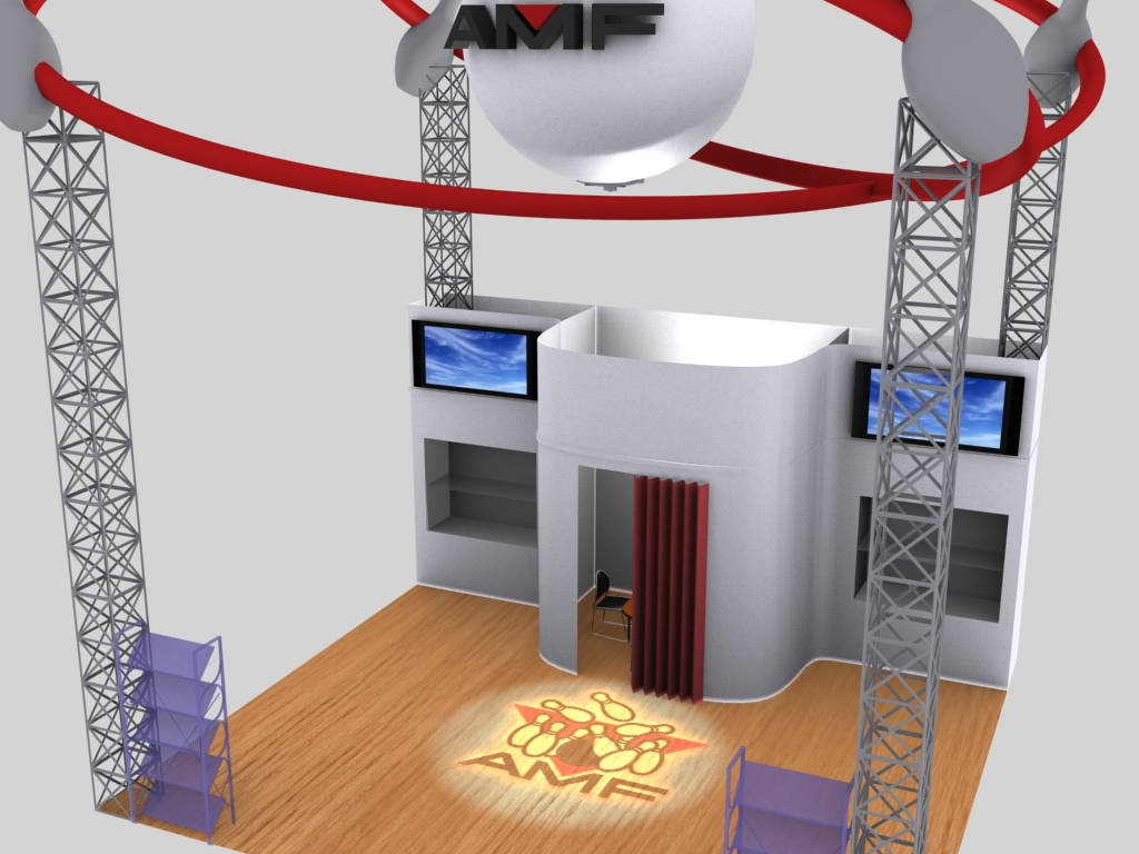 Концепт выставочного стенда компании AMF «Формула боулинга»