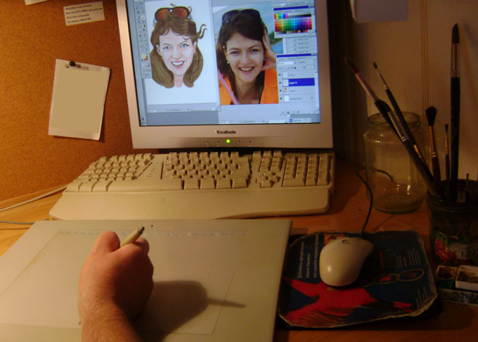 Цифровой шарж 