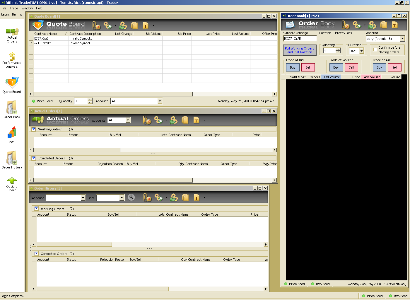 Торговый биржевой терминал RTrade