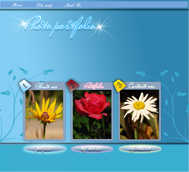 Дизайн сайта фотографа,дизайнера