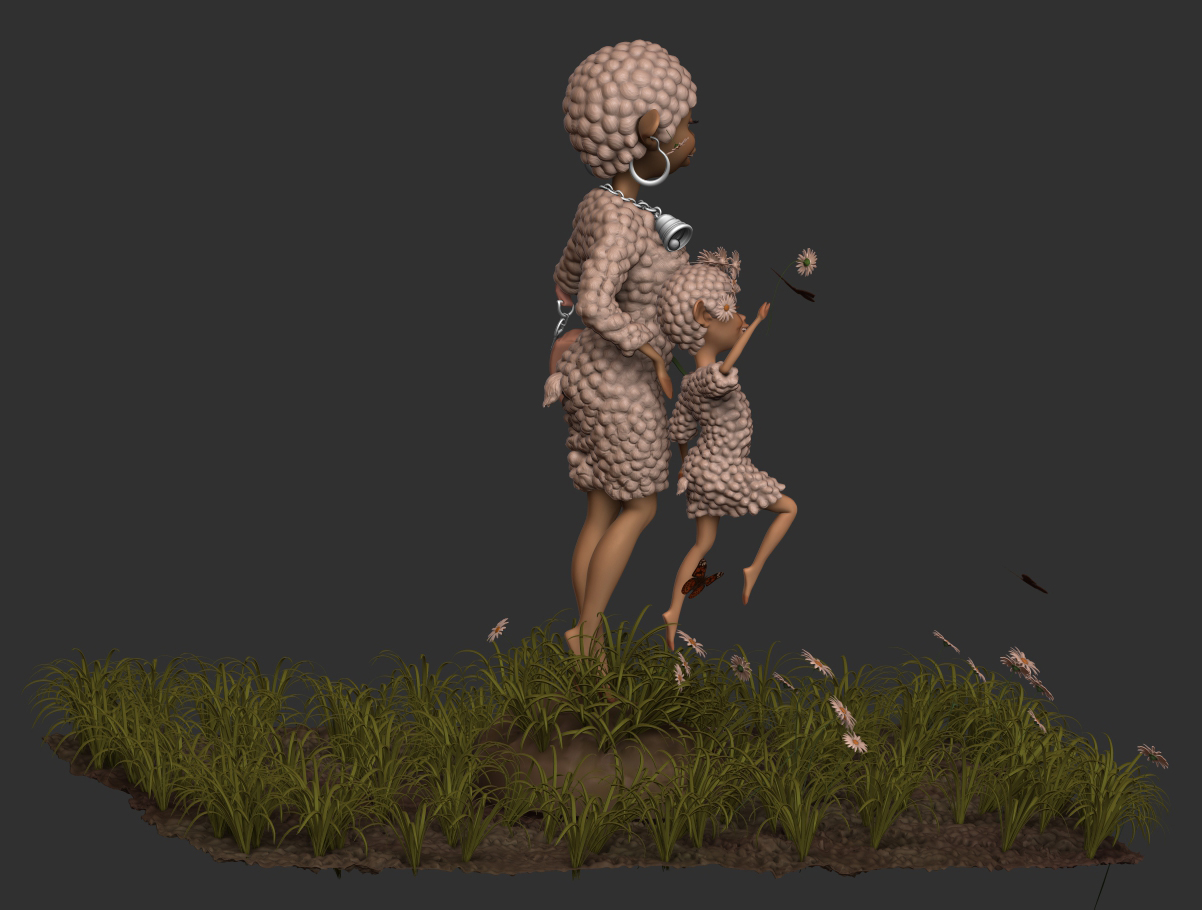 моделирование персонажей "Год овцы"_6