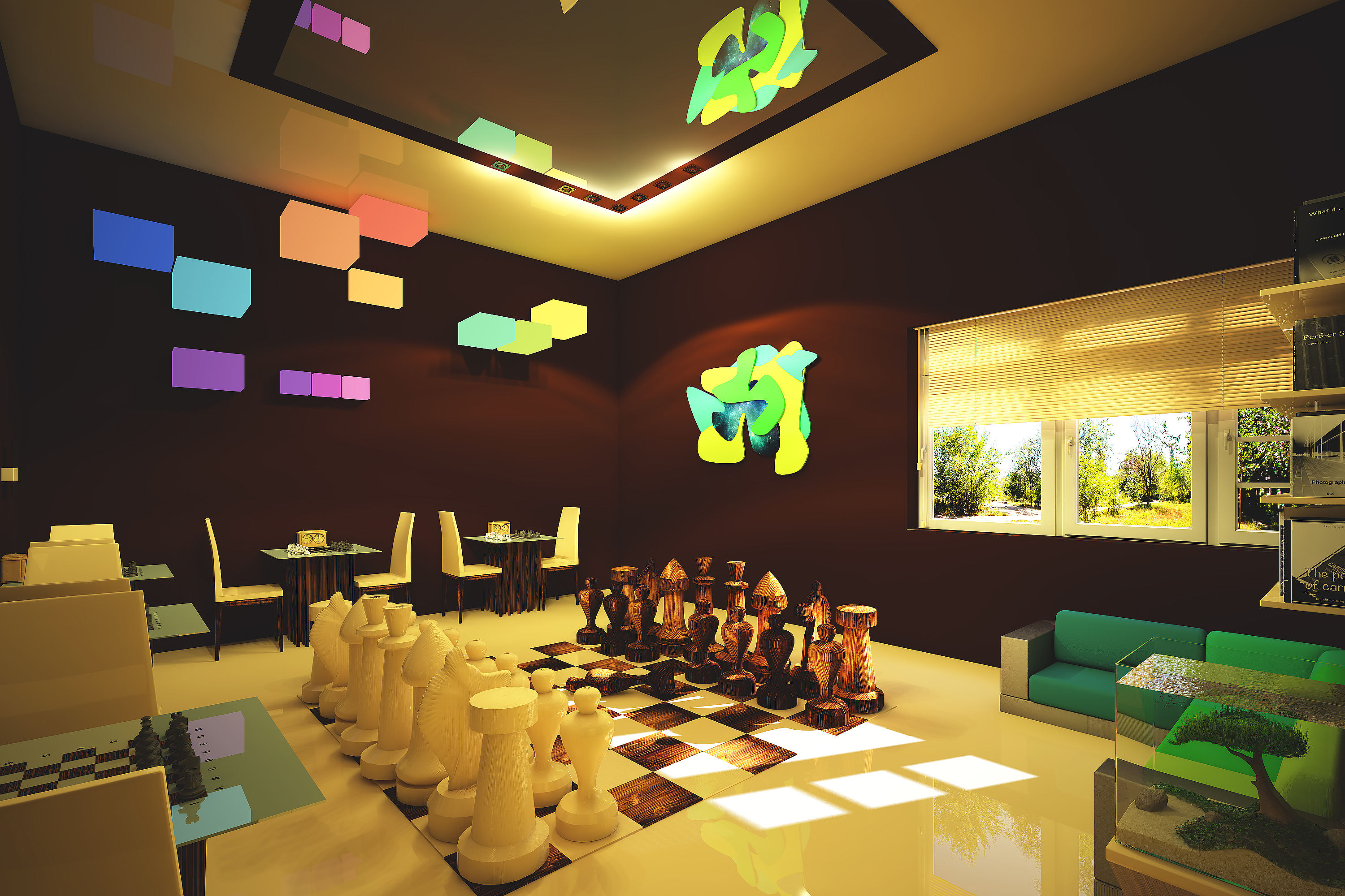 Дизайн-проект интерьеров для антикафе "Сфера"