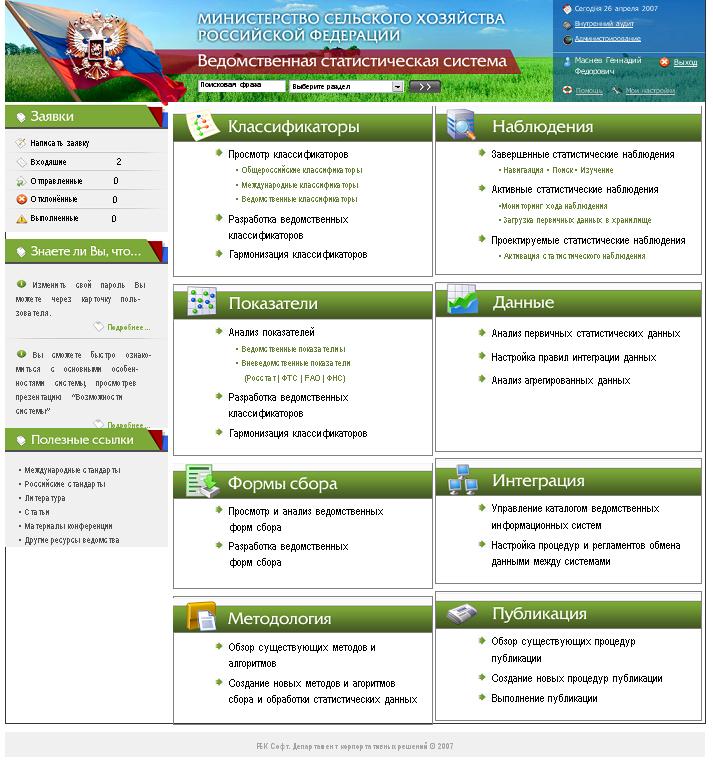 Министерство Сельского Хозяйства РФ