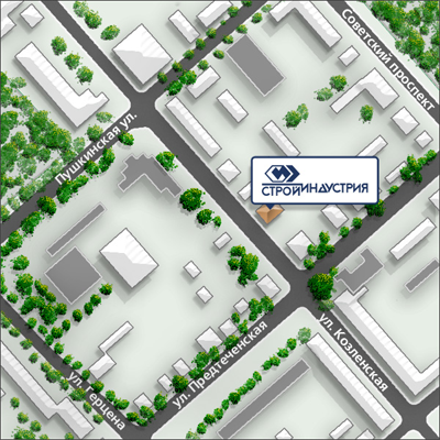 Схема проезда для Стройиндустрии
