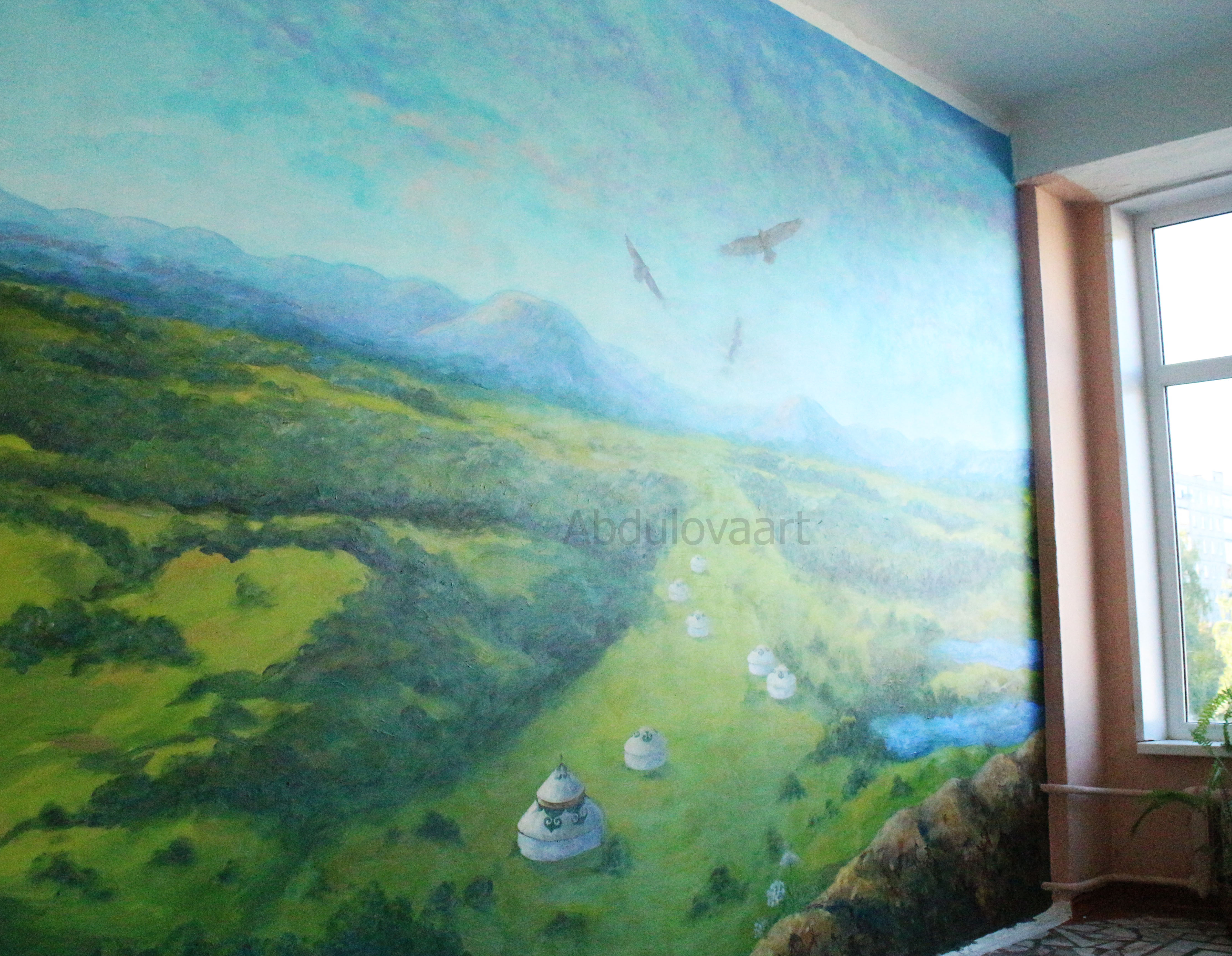 РОСПИСЬ В ЛИЦЕЕ. УФА 2017