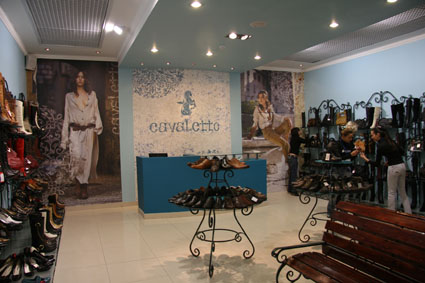 Разработка стиля магазинов, торговой марки "Cavaletto"