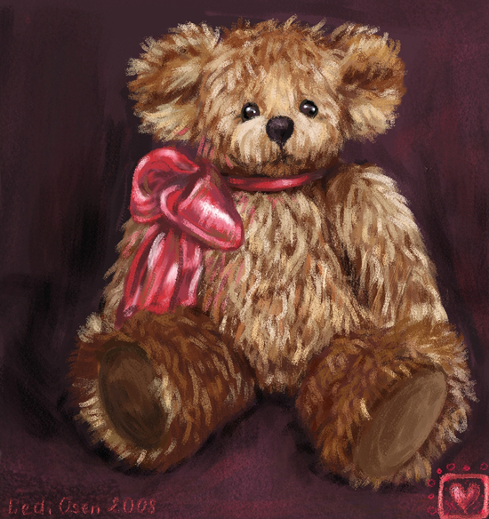 Открытка "Медвежонок с бантиком"    1 день