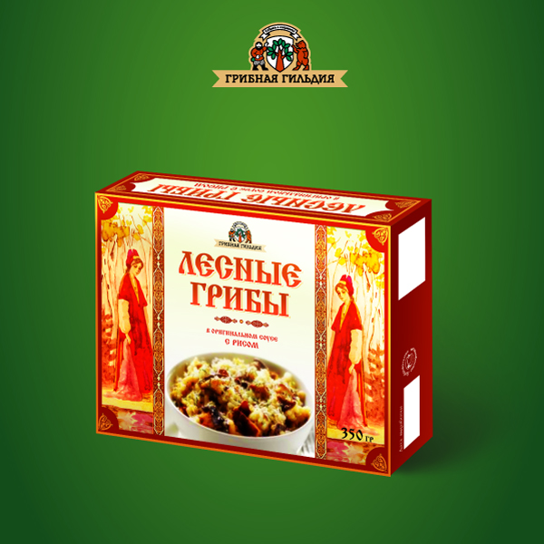 Упаковка-картон для «Грибной гильдии» 2-ой вариант