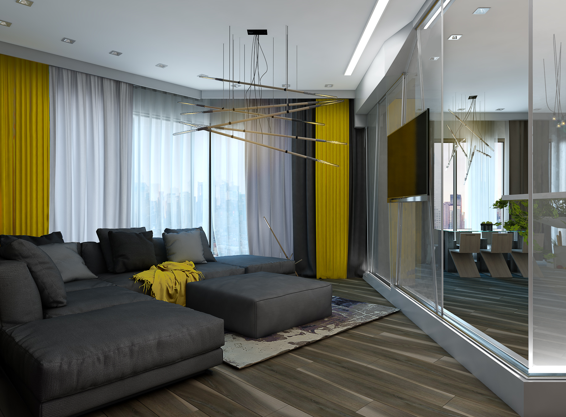 интерьер квартиры в эко стиле