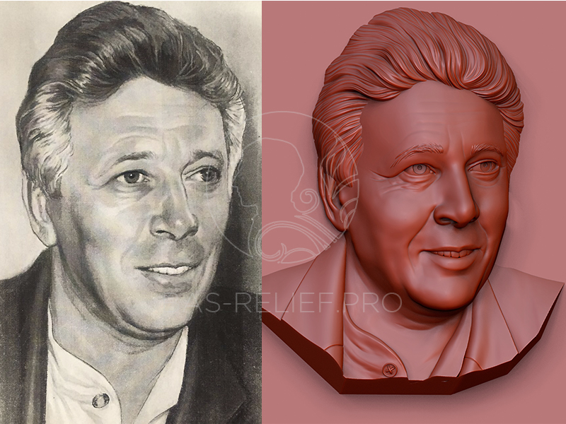 Бронзовый барельеф для мемориальной доски