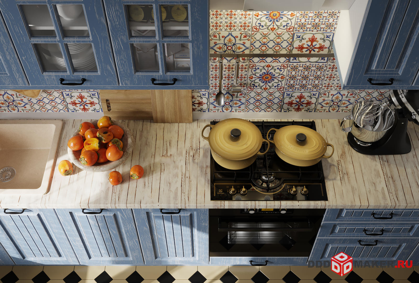 Визуализация кухни 3