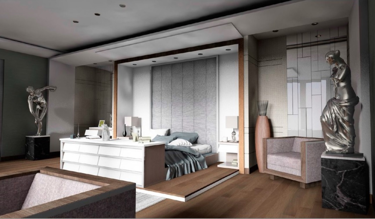 Комната для сна в современном стиле