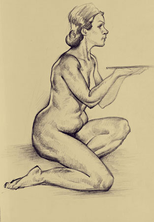 Рисунок.  Бумага, карандаш.