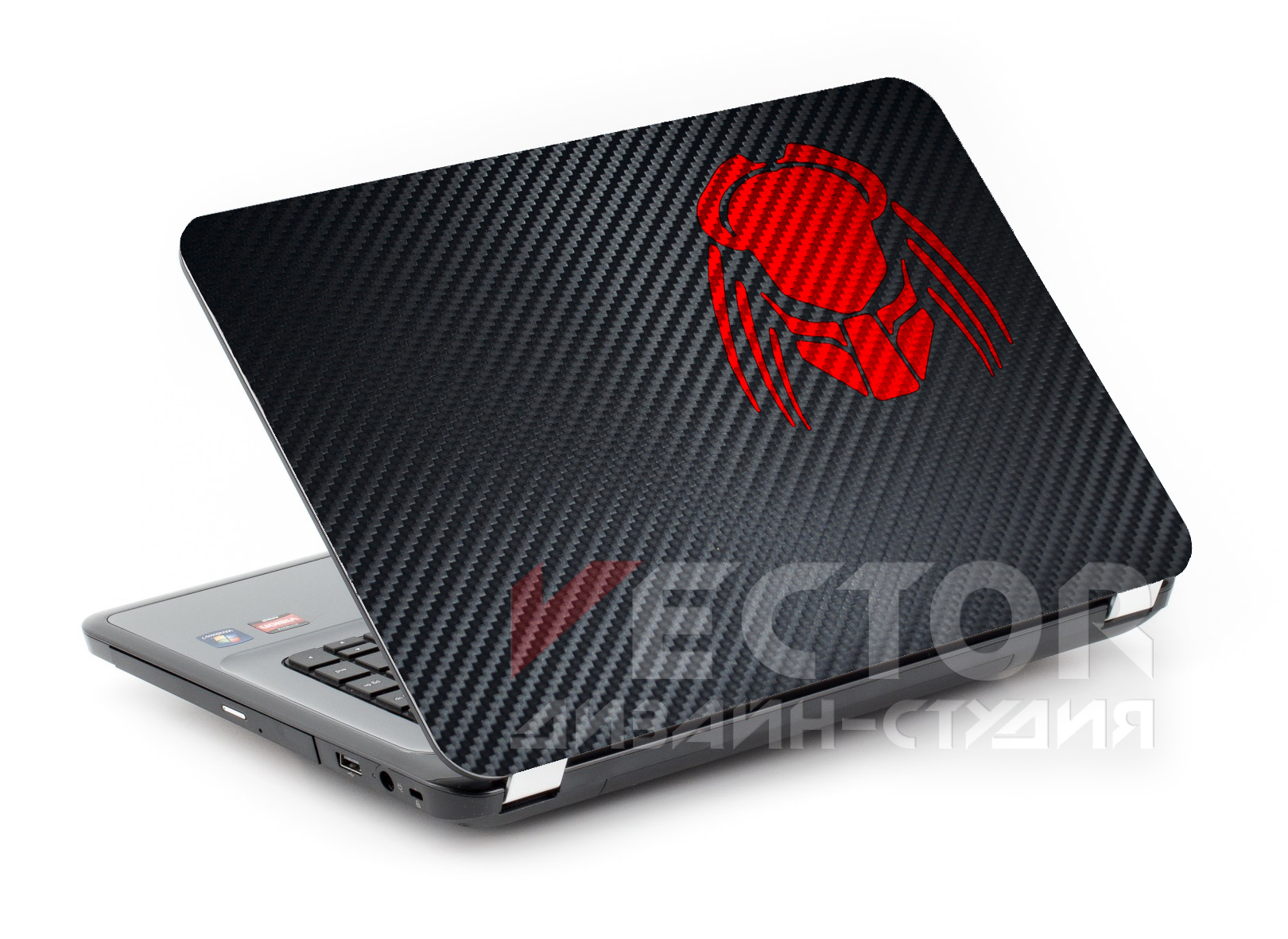 Наклейка на крышку ноутбука