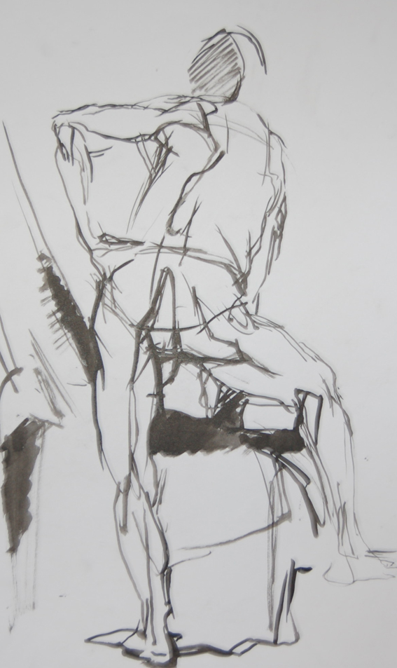 Набросок. тушь