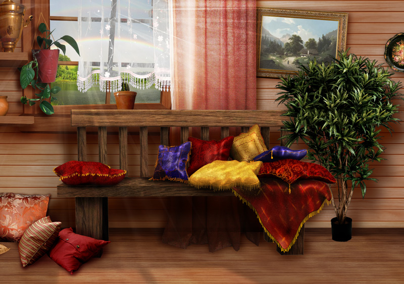 Подушки (фрагмент,крупно)