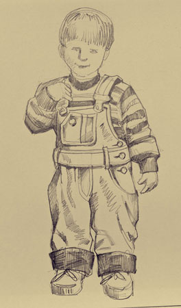 Рисунок.  Бумага, карандаш.