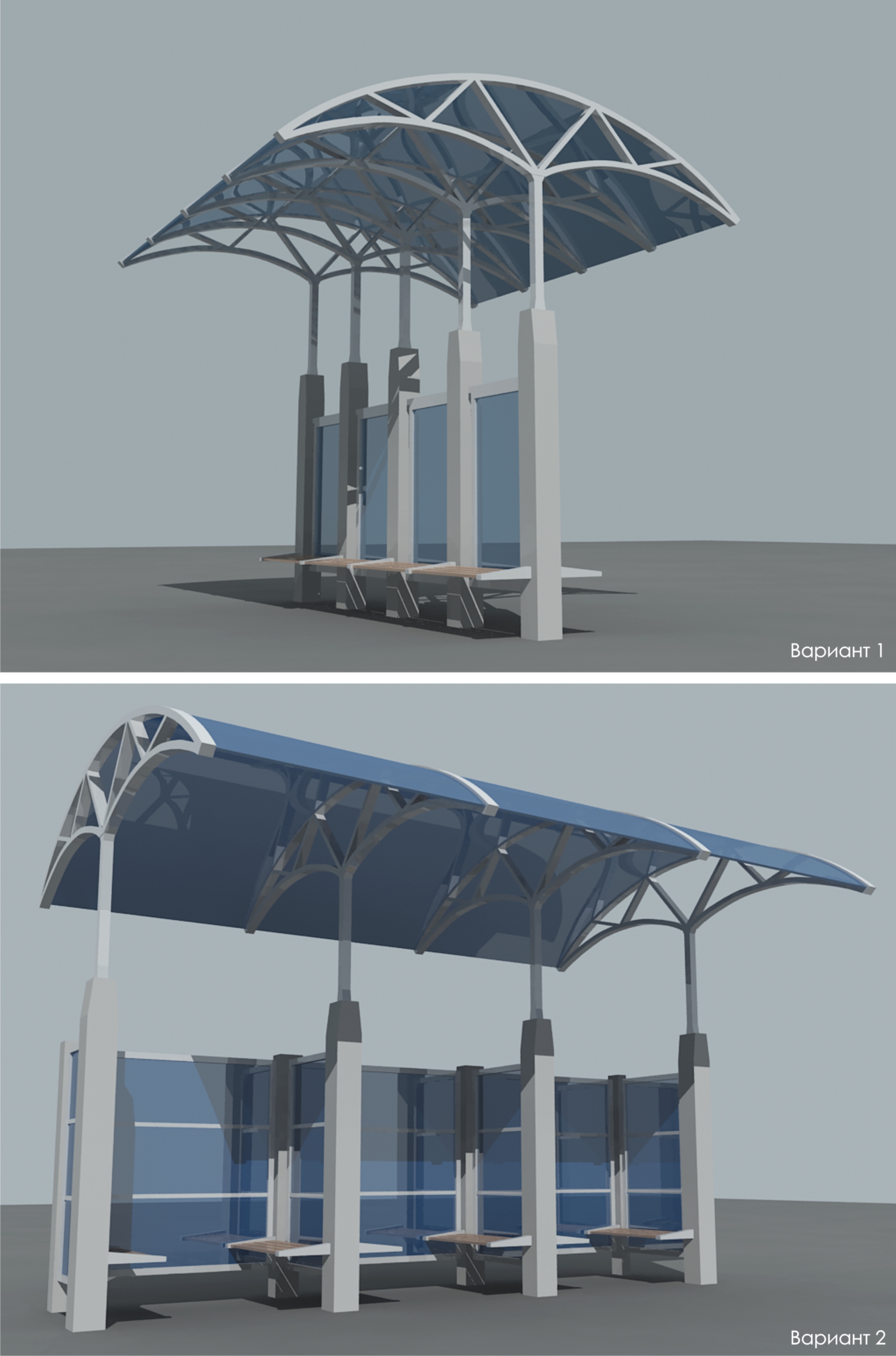 Остановочный павильон на ул. Заводская г. Зеленодольск