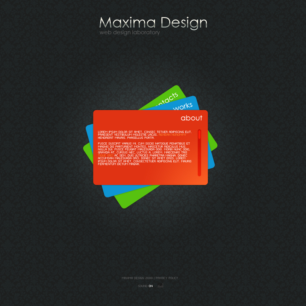 MAXIMADESIGN - "ABOUT"
