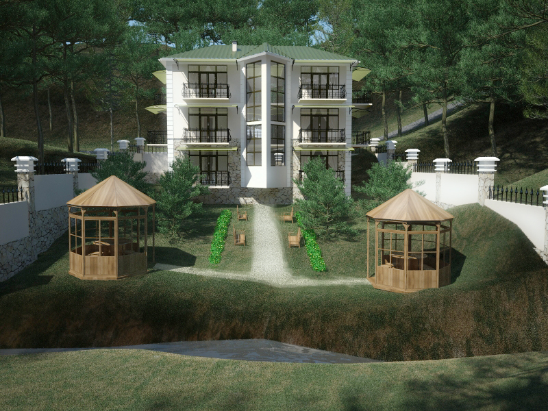 Экстерьер коттеджа