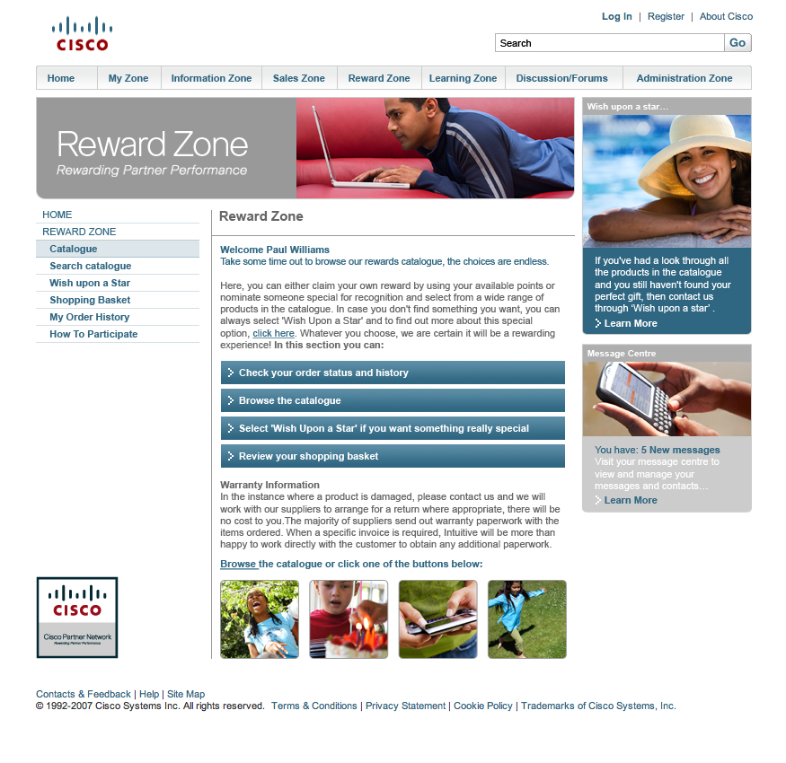 Ciscochampionsrewards.com Внутренняя