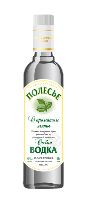 Водка "Полесье Мята"