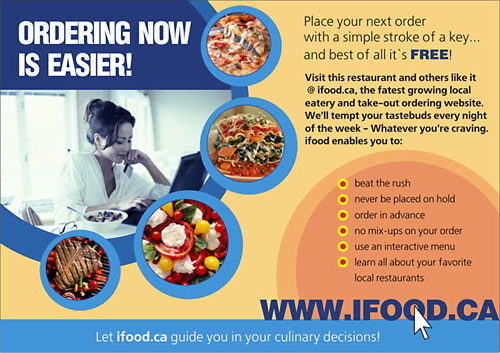 Флаер для Ifood.ca