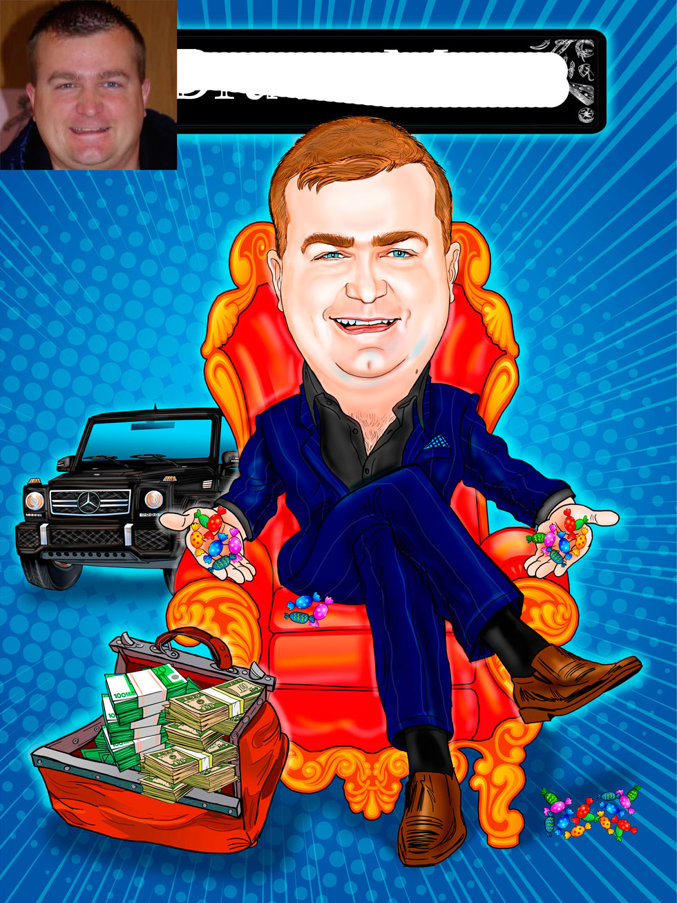 цифровой шарж на заказ