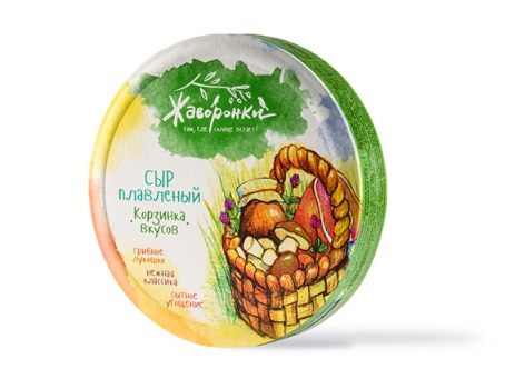 Упаковка плавленного сыра "Жаворонки"