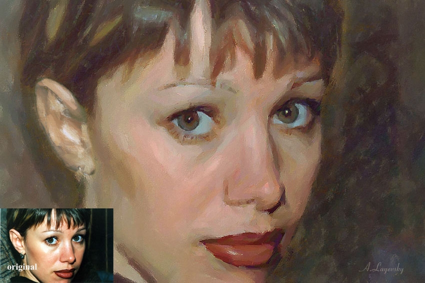 Стилизация фото под маслянную живопись