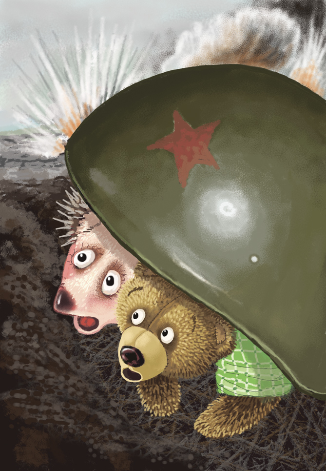 Игрушки попали на войну.