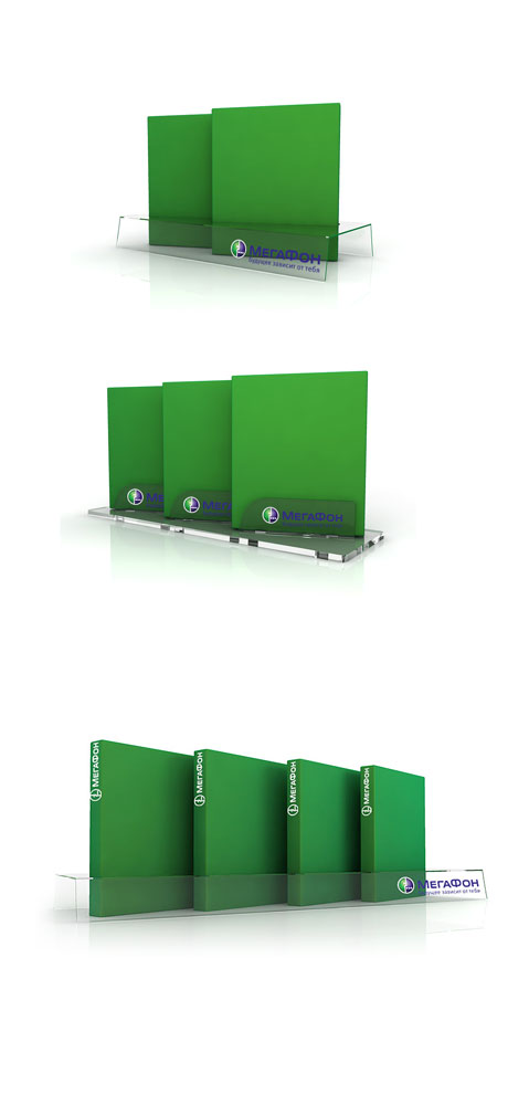 разработка подставок для "Мегафон"