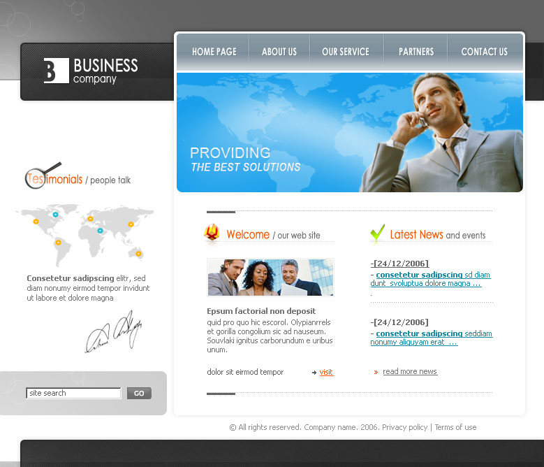 Бизнес шаблон 2