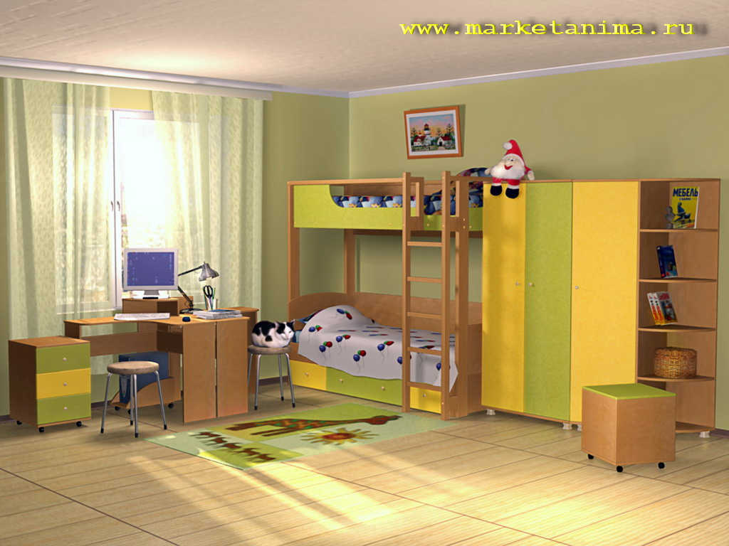 Пример  дизайна интерьера.