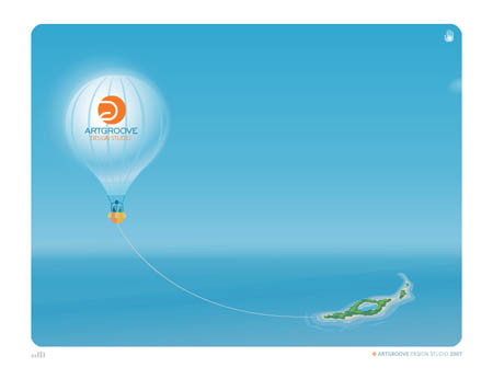 Сайт для студии дизайна Арт Грув
