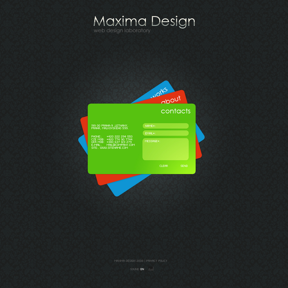 MAXIMADESIGN - "CONTACTS"