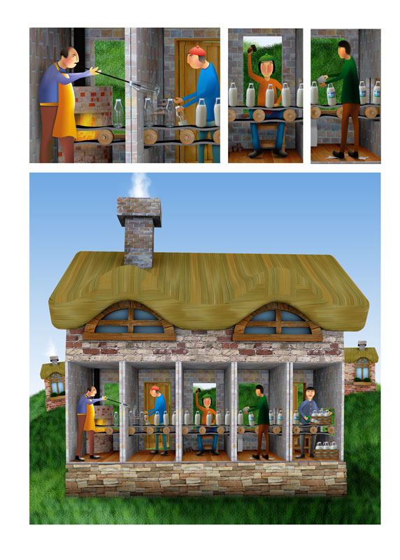 иллюстрация для компании "Трансфер"