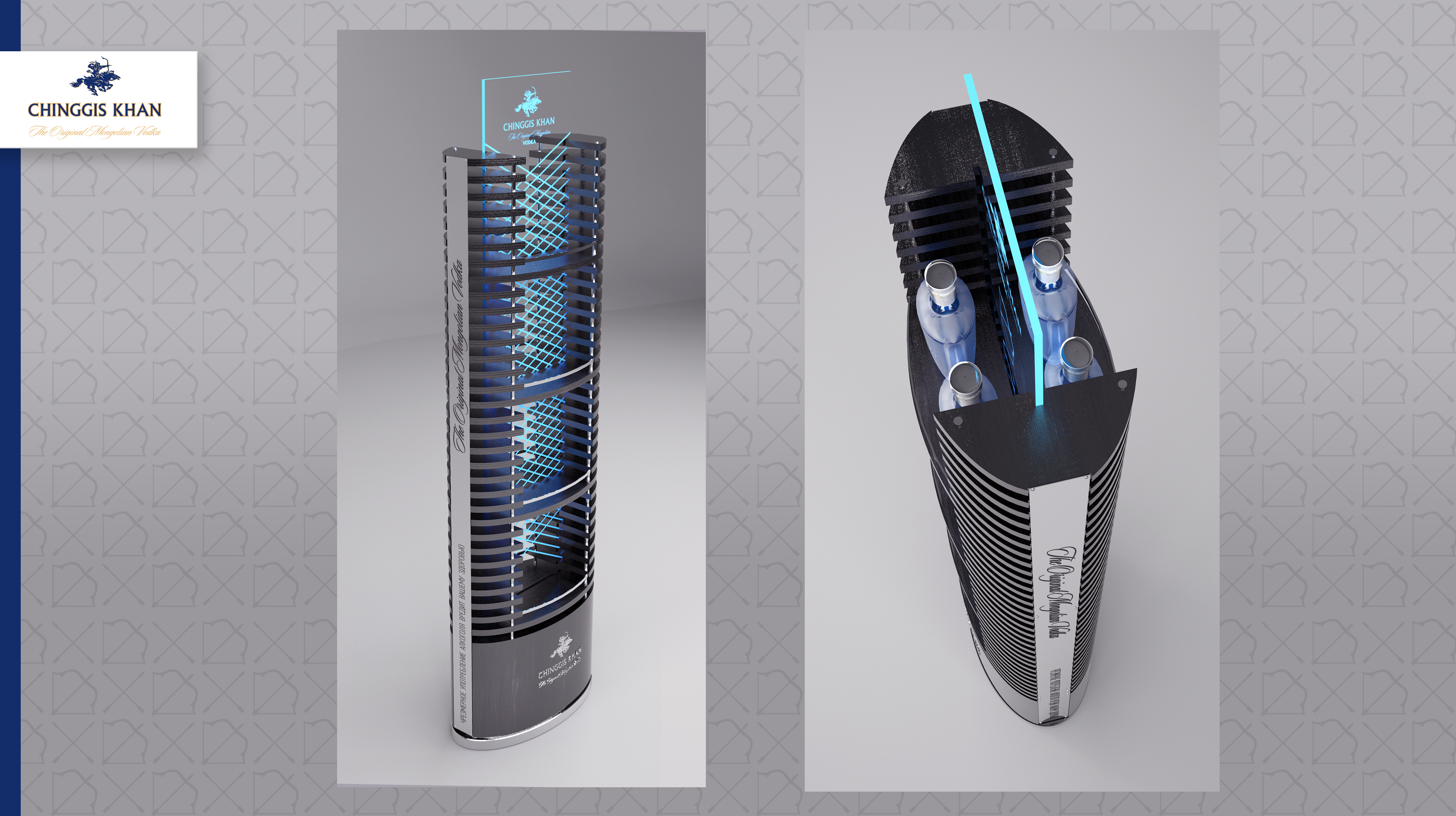 разработка дизайна торговой стойки