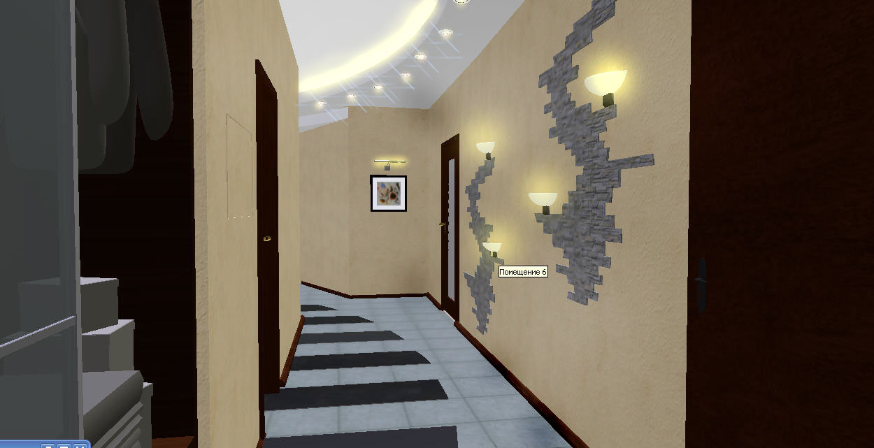 коридор 3х комн.кв.120м