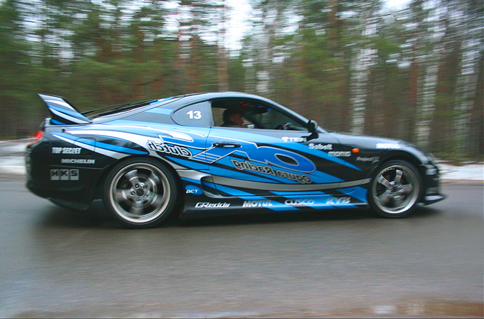 Суперграфика для Toyota Supra "Toyo Team Drift"