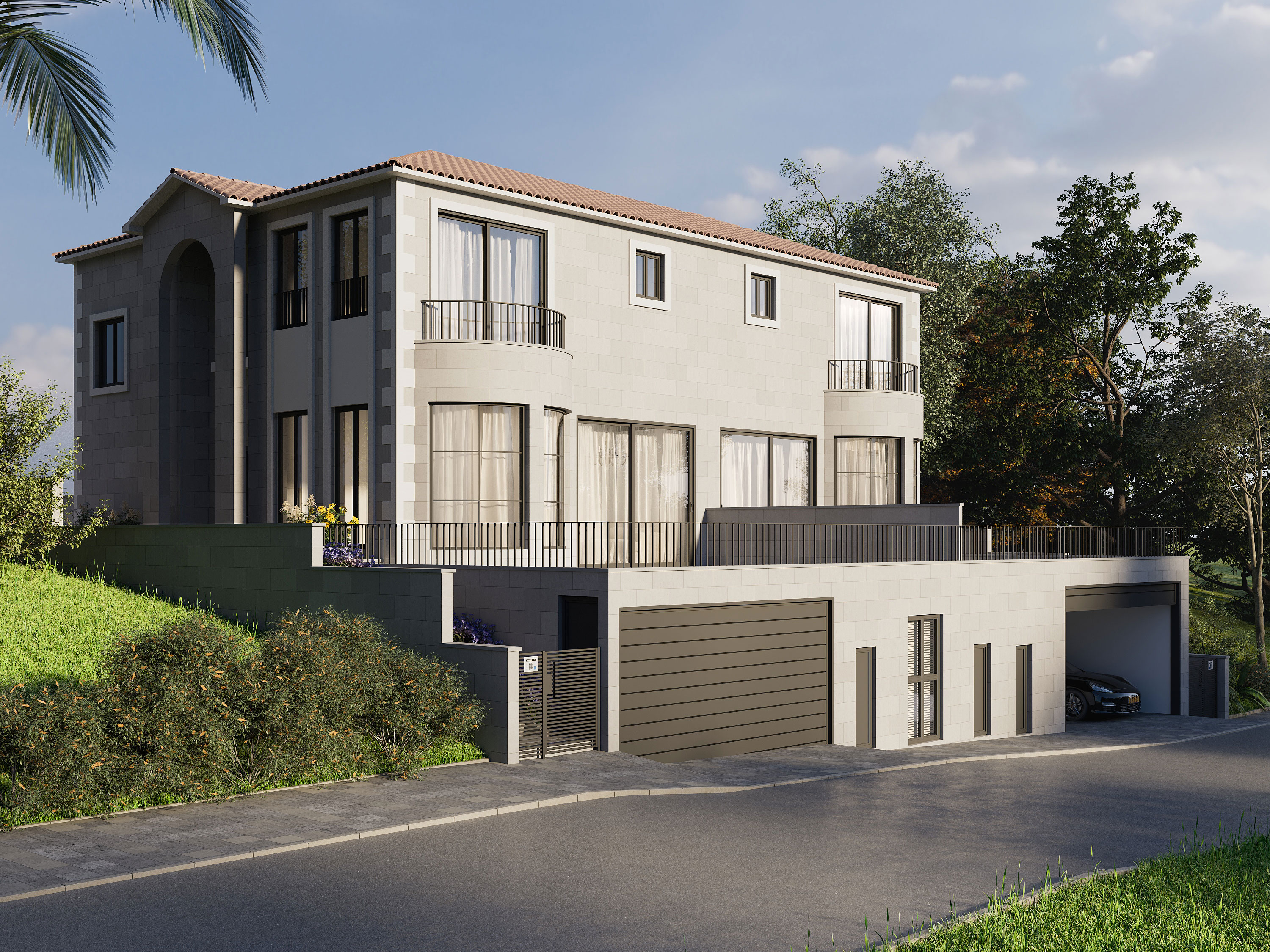 The house is a single-unit residential building