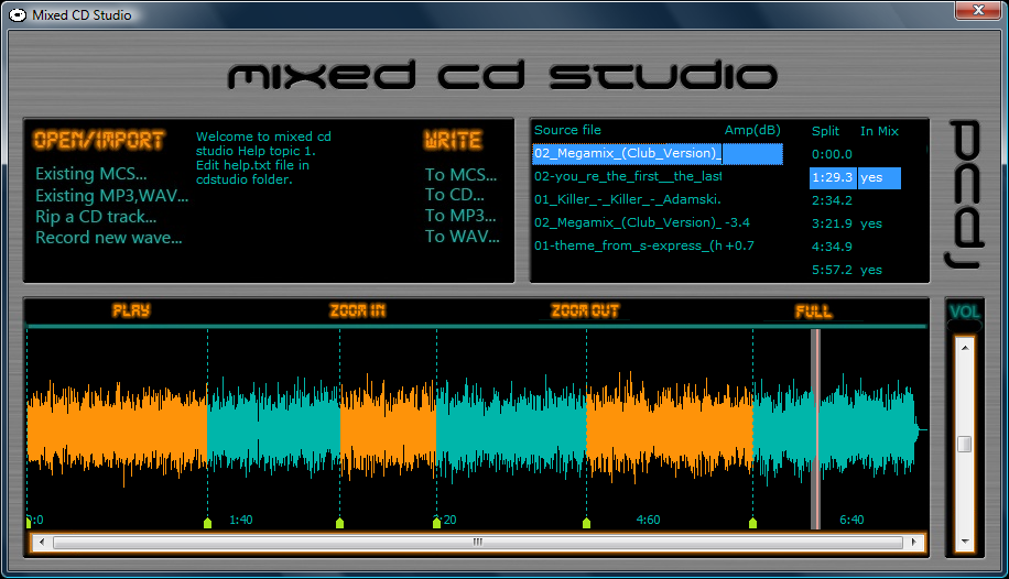 Mixed CD Studio
