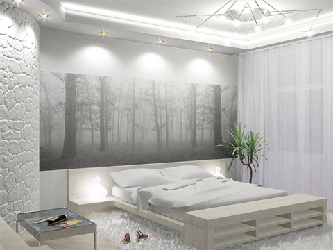 Белая спальня. Mental Ray, 2008