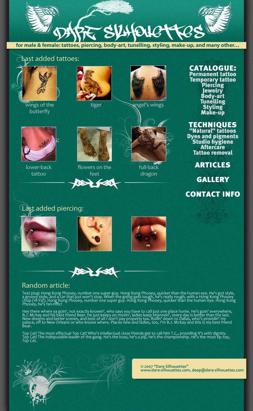 2007: Dare Silhouettes