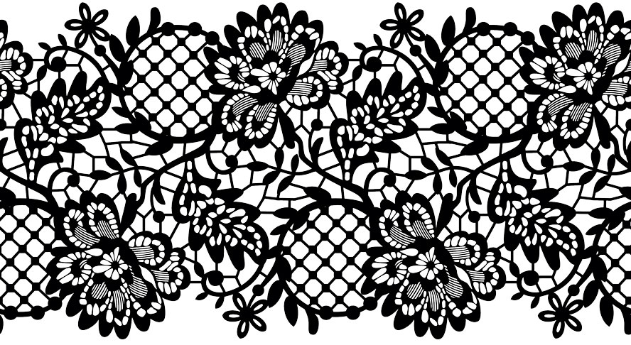векторная отрисовка ткани "гипюр"