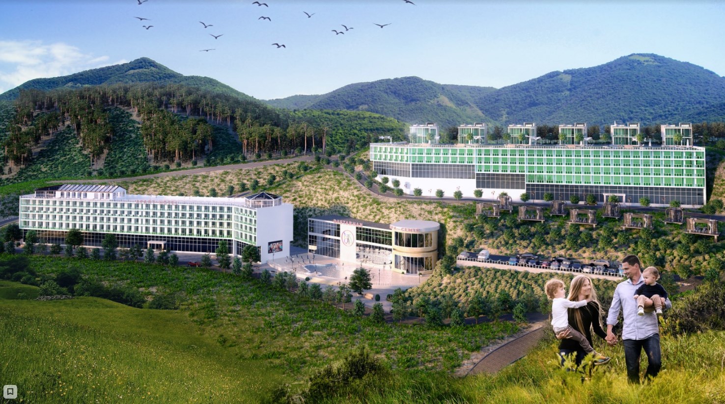 Экстерьер гостинично-жилого комплекса