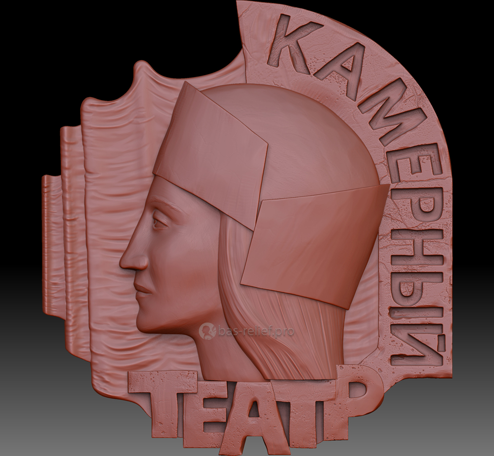 3Д модель барельефа по фотографии