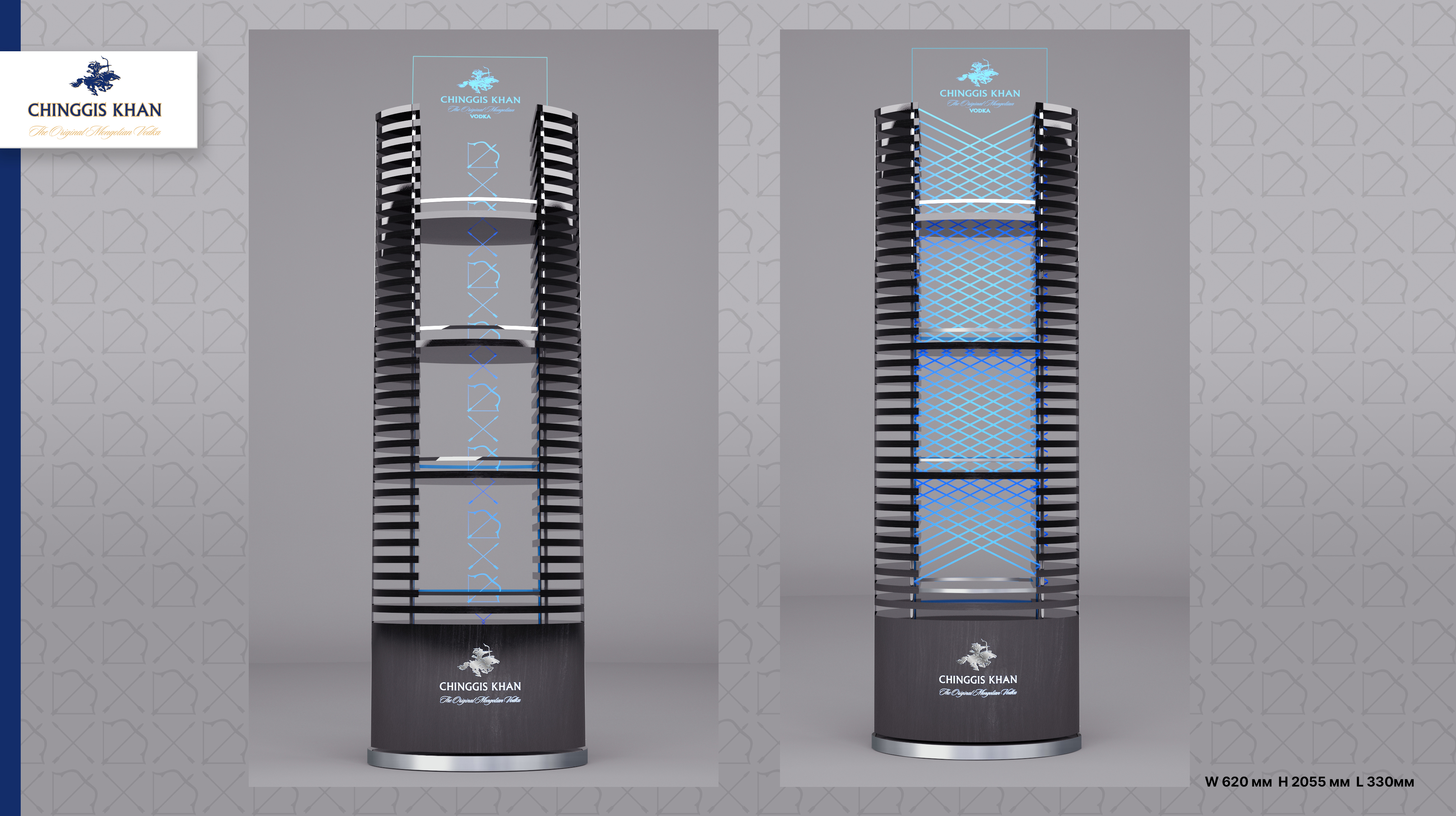 разработка дизайна торговой стойки